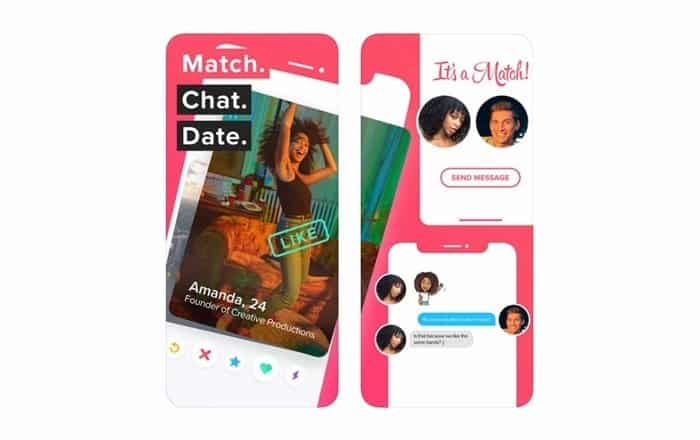 Présentation de l'application Tinder