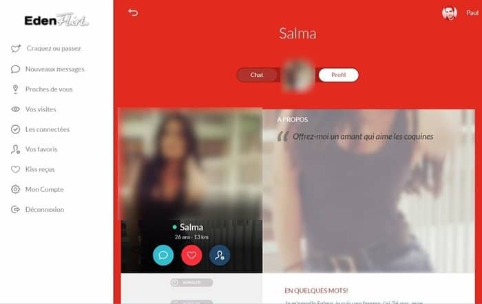 exemple de profil sur le site
