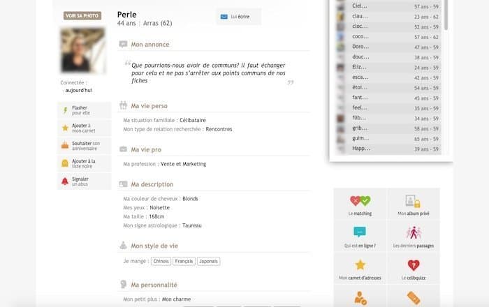 Exemple de contact sur le site