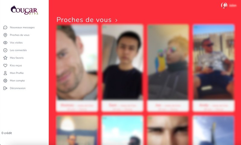 Profils de jeunes hommes sur le site