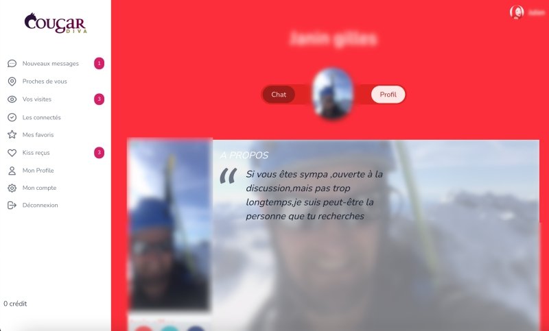 Présentation du profil d'un jeune homme