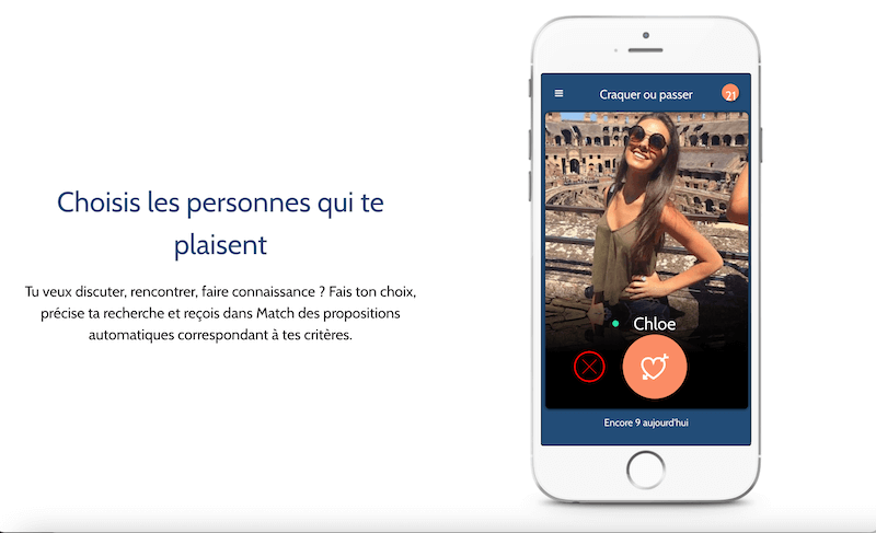 présentation pour choisir un match